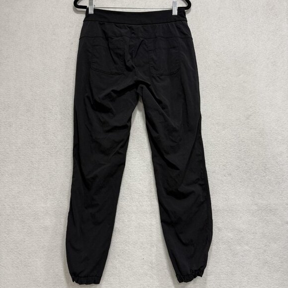Athleta Pants Womens 2 Black Ripstop Jogger Nylon Stretch Drawstring Pockets - Picture 5 of 10